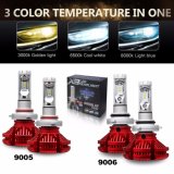 Cheap Price X3 H4 H7 360 Degree Multi Color Temperature Phi Zes Auto Car LED Headlight Bulb