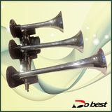 Chrome Triple Trumpet Boat Bus Air Horn