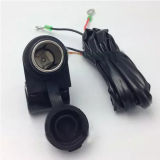 12V 120W Cigarette Lighter Adapter Socket Power Outlet with Installation Handlebar