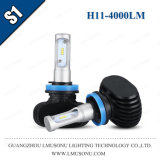S1 H11 LED Headlamp 12V 4000lm Fanless LED Car Headlight