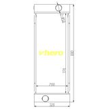 Auto Spare Parts Heat Exchanger Auto Radiator for Technical Vehicle Volvo210