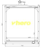 High Quality All Aluminum Auto Radiator for Truck FAW Jiefang D488 Higher