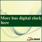 More Model Bus Digital Clock