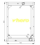 High Quality Auto Radiator for Truck Df Cummins 1301n20-010