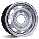 15X6 Silver Steel Winter Wheel Rim