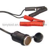 Car Battery Clip-on Cigarette Lighter Socket Adapter 12V