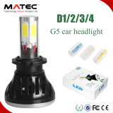 Pair D1/2/3/4 H4 COB Lamp Kit Bulb Conversion 8000lm 6000k White COB LED Car Headlight