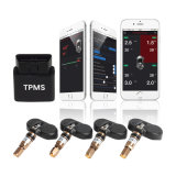 OBD TPMS Tire Pressure Monitoring System Mobile APP Bluetooth Display Car Alarm Systems