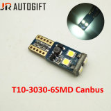 Error Free T10 3030 6SMD W5w Canbus Bulbs for Car License Plate Lights