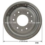 Car Brake Drum 8106 for Gmc