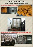 22.5X14 Truck Trailer Tubeless Steel Wheel