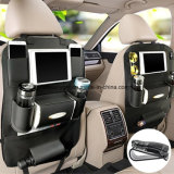 PU Leather Car Seat Back Organizer and iPad Mini Holder, Universal Use as Car Backseat Organizer Esg10357