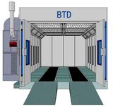 Btd Spray Paint Booth Painting Spray Cabin China Painting Oven