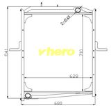 Aluminum Radiator Cooling system for Truck Tbeiqi Auman 1124113106001