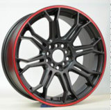 Car Alloy Wheel with Red, Blue Line