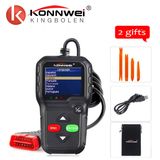 New Arrival Mini Multifunction OBD2 Auto Diagnostic Scanner Konnwe Kw680 in Russian Gas Diesel Analyzer Car Automotive Scan Tool