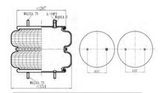 Air Suspensions Contitech Fd 530-35 530 Goodyear 2b14 - 383 Firestone W01 - M58 - 7557 Air Spring