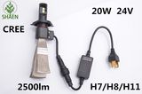 LED Car Headlight Hot Sale Product Fanless 2500lm