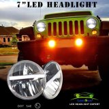 7'' Replacement Headlights for Jeep Wrangler Jk Fj Harley