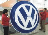 Outdoor or Indoor Wall Mounted LED Plastic Materica Car Logo Sign