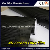 Factory Price! ! ! Black 4D Carbon Fiber Vinyl Film 1.52m Width