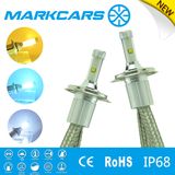 Markcars Auto Car LED Dual Beam Headlight H4 with Yellow White blue