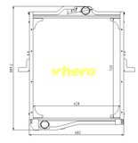 Air Conditioner Aluminum Auto Radiator for Truck FAW Jiefang 1301020-Q367