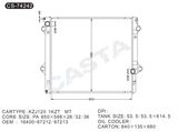 Assembly car radiator for Kzj120 1kzt mt