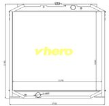 Auto Parts Cooling System Aluminum Radiator for Technical Vehicle Liugong 936D
