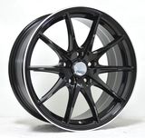 Aftermarket Full Painted Chrome 13inch 14inch 15inch 17inch 18inch 20inch Black Alloy Wheels for Car Kin-G25