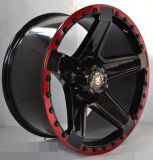 5 Spokes Offroad Wheel with Color Lip