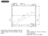 Original Quality Aluminum Auto Radiator for Isuzu Pickup Dmax'06 MT
