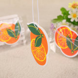 Orange Fragrance Paper Hanging Car Air Freshener for Promotion (YH-AF495)