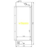 Auto Parts Cooler Auto Radiator for Technical Vehicle XCMG 80 Old Type
