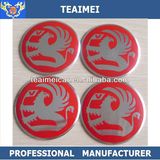 4 PC Chrome Car Auto Badge Emblem Wheel Sticker