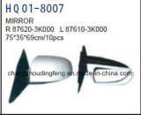 Auto Spare Parts Door Mirror Fits for Hyundai Sonata 2009 Car. #OEM: 87610-3K000/87620-3K000