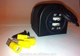 Double Ports Marine Bus Car Motorcycle USB Charger