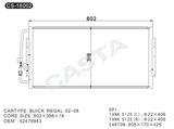 Auto spare parts Gmc condenser for Buick Regal 02-08