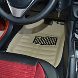 Us 5PC Universal Car Floor Mats Floorliner Front&Rear Carpet All Weather Beige