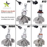 Headlamp Replacement Kit Bulbs 12V 48W 9004 9000lm High Lumen 6500K Fanless 5shl G5 H7 H11 H4 Auto Car LED Headlight
