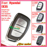 Flip Remote Key for Hyundai IX30 with 3 Buttons Fsk 433MHz