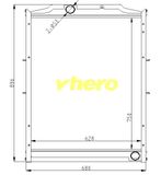 Auto Spare Parts Radiator for Truck Mercedes-Zenz 5205000001