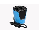 3.1A Dual USB Multifunction Cigarette Lighter with Card Slot Cup