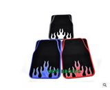 4PCS/Set Flame Car Floor Mats Carpets Flocking Universal for Car