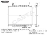 Factory of Radiator For Range Rover Sport3.6td10-MT