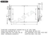 Efficient Cooling Car Radiator for Gmc Chevrolet Astro'95-01at