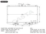 Assembly Car Radiator for Honda Accord'97-00 CF4 AT