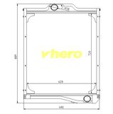 Heat Exchanger Truck Aluminum Radiator for Dfg Cummins 1301n48-010
