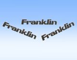 Franklin Auto Emblems, Bright Chrome