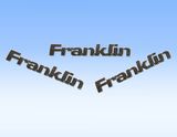 Franklin Auto Emblems, Bright Chrome